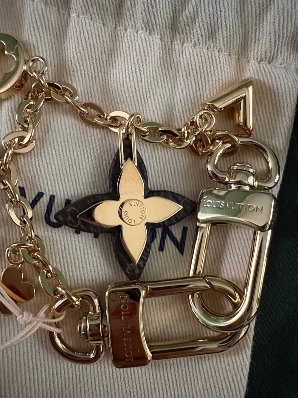 Louis Vuitton Flowers Chain Bag Charm